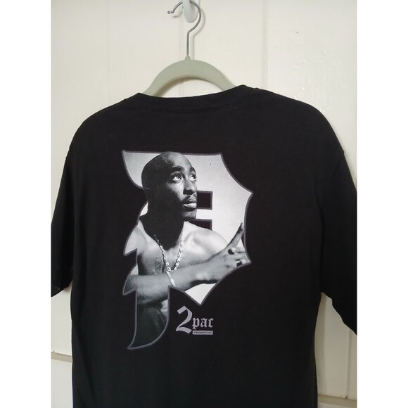 2PAC × Primitive Tupac Graphic T-Shirt Mens Medium Black Cotton Short Sleeve - Picture 11 of 13